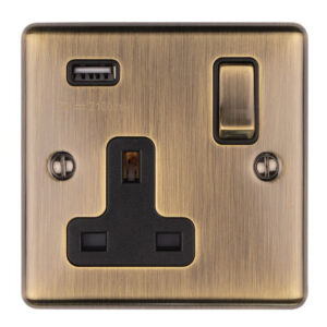 Enhance Decorative 1 Gang USB Socket
