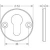 Frelan Hardware CRES External Security Escutcheon