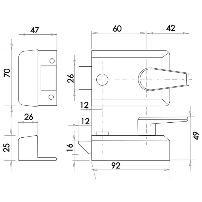 Standard Stile Night Latches
