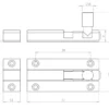 Aluminium Straight Barrel Door Bolts