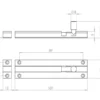 Aluminium Straight Barrel Door Bolts