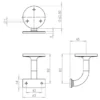 Aluminium Hand Rail Brackets