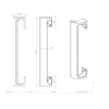 Aluminium Cranked Pull Handles