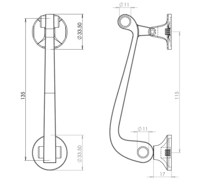 Scroll Door Knockers