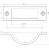Brass Dust Proof Spring Floor Bolt Socket