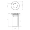 Brass Dust Proof Spring Floor Bolt Socket