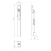 Brass Lever Action Flushbolts