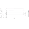 Concealed Door Closer with Rectangular Plate